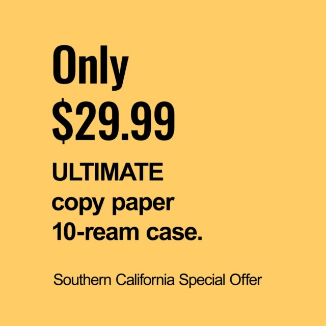Southern California Paper Special $29.99